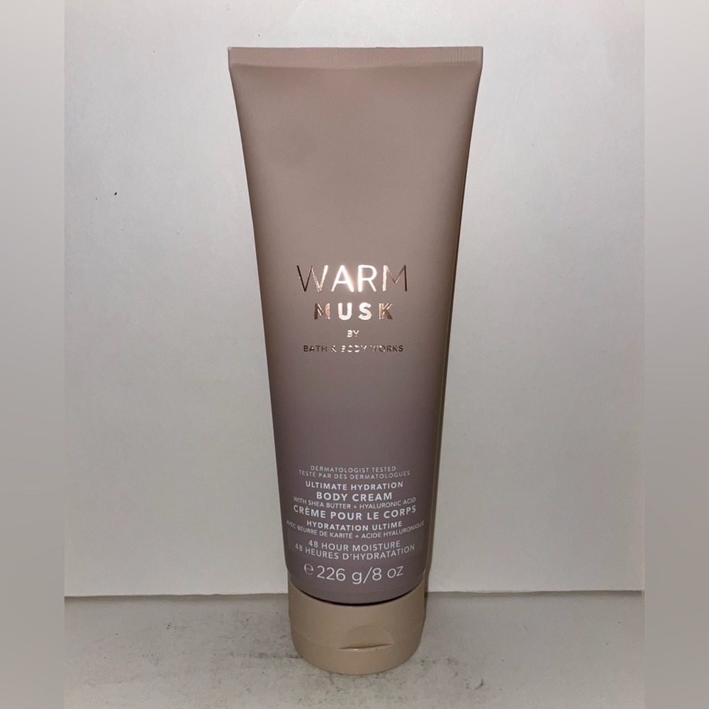 Bath & Body Works Warm Musk Body Cream 8oz Discontinued New